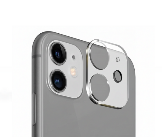 TEMPERED GLASS CAMERA LENS SHIELD - APPLE iPHONE 11 / 12 (6.1')