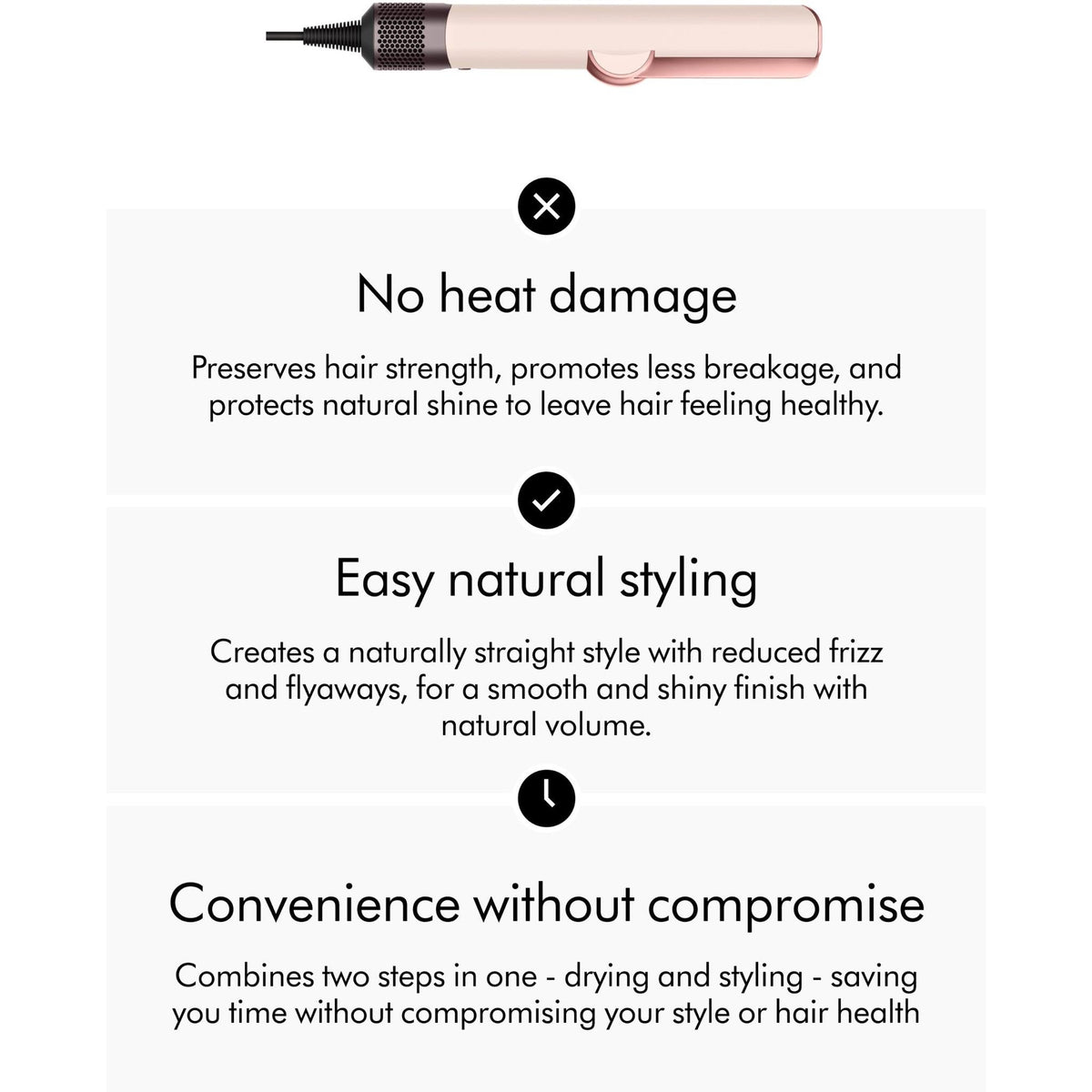 Dyson Airstrait™ Straightener and Dryer  - Ceramic Pink