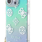 Guess Glitter Peony Case for iPhone 15 Pro 6.1" - Turquoise