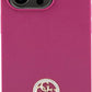 Guess Diamond Smooth Case for iPhone 15 Pro 6.1" - Matallic Pink