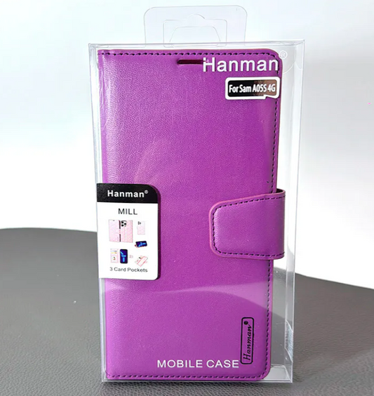 Hanman Diary TPU Book Case - SAMSUNG A05S 4G / 5G - PURPLE