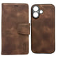 Hanman 2-in-1 Detachable Wallet Case for iPhone 17 (6.1") - Brown