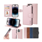Hanman 2 in 1 Detachable Wallet Case - iPhone 15 Pro 6.1" - Rose Gold