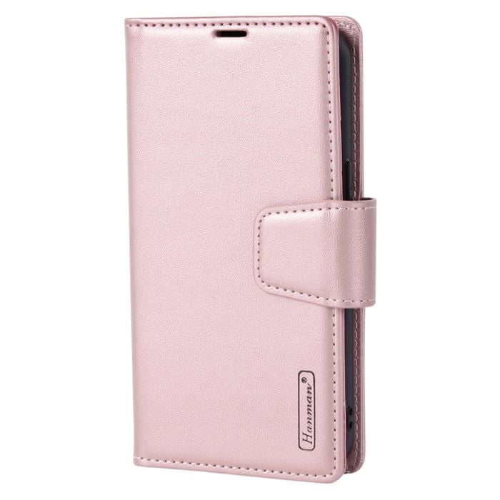 Hanman 2 in 1 Detachable Wallet Case - iPhone 15 Pro Max 6.7" - Rose G