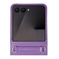 Hanman Wallet Case with Strap for Samsung Galaxy Z Flip 7 /  Flip 8 - Purple