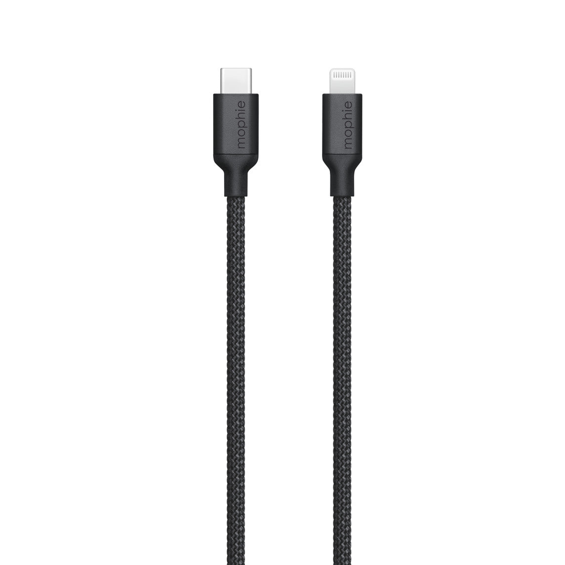 MOBiGO - NYLON WIRE CABLE for LIGHTNING TO TYPE C ( 2m ) - BLACK