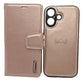 Hanman 2-in-1 Detachable Wallet Case for iPhone 17 (6.1") - Rose Gold