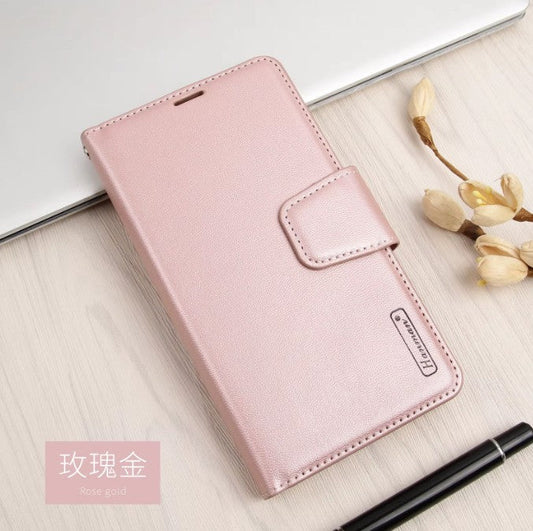 Hanman Diary TPU Book Case for Samsung Galaxy S26 - Rose Gold