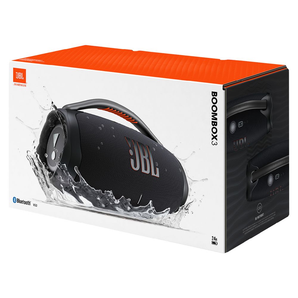JBL Boombox 3 Portable Bluetooth Speaker - Black (Australia Stock)