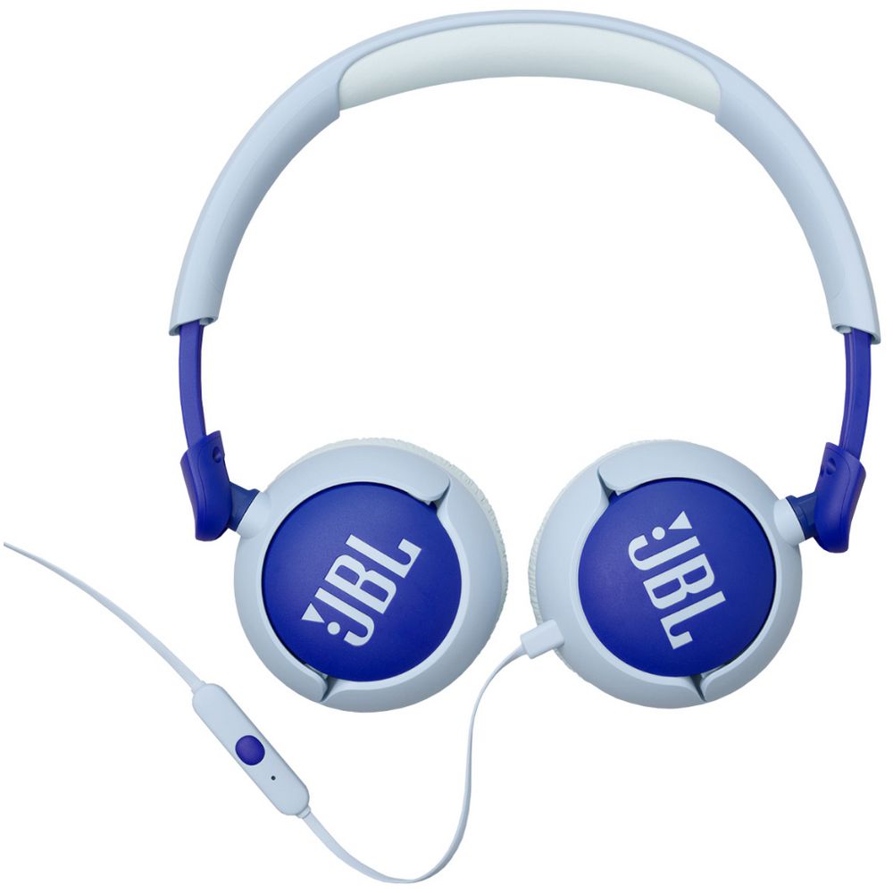JBL Junior 320 Wired On-Ear Kids Headphones - Blue (Australia Stock)