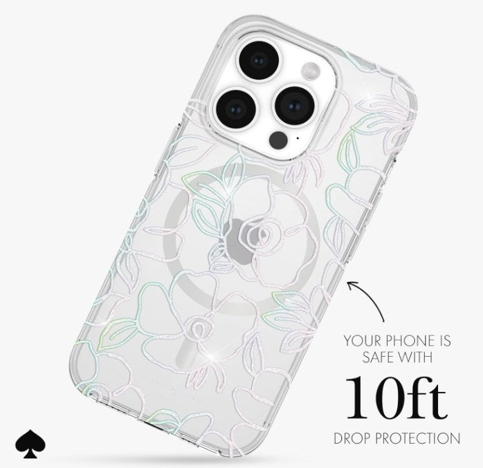 KATE SPADE Hardshell MagSafe - iPhone 15 Pro Max 6.7"  (Modern Floral)