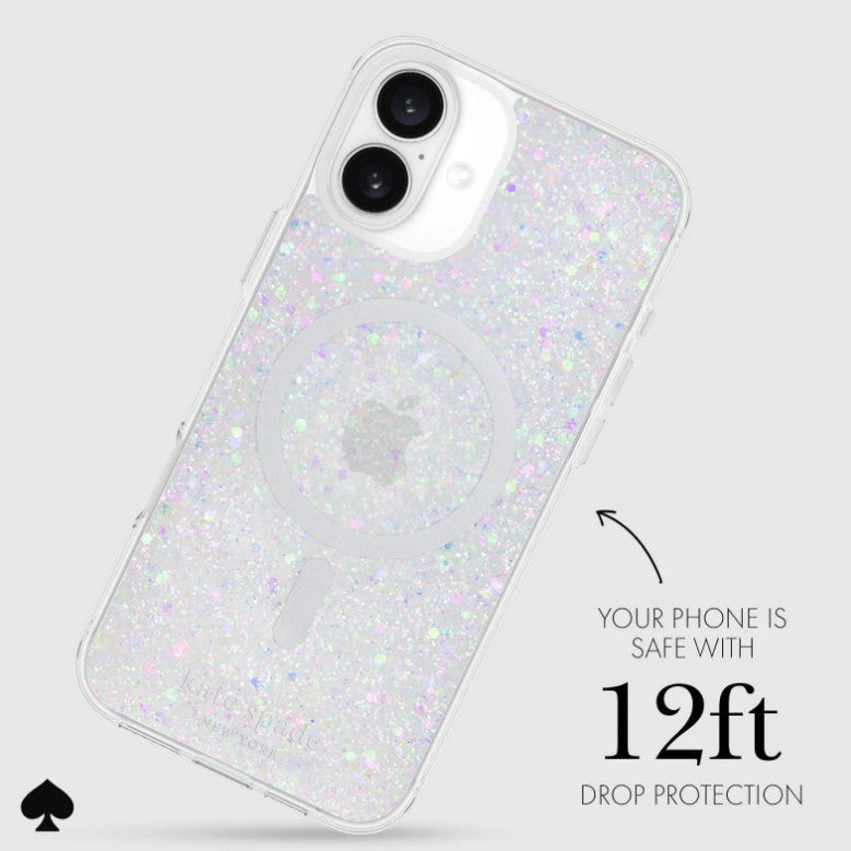 KATE SPADE MagSafe Case for iPhone 16 Plus 6.7" - Chunky Glitter