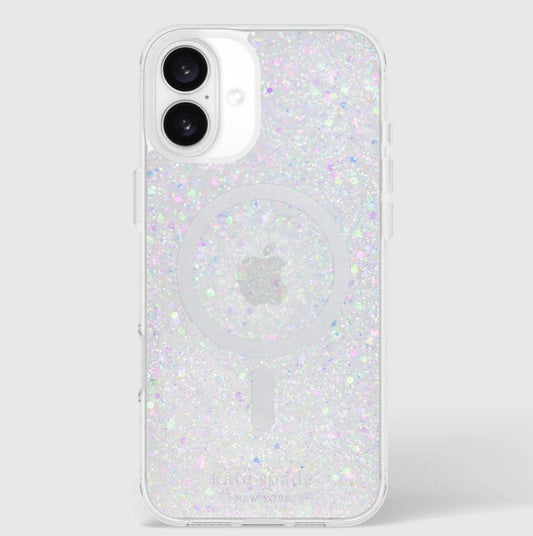 KATE SPADE MagSafe Case for iPhone 16 6.1" - Chunky Glitter