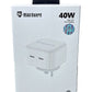 MaxGuard PD40W USB C+C Power Adaptor 40w Fast Charger, Model : PD-40W