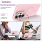 MaxGuard Shockproof Armor with Camera Metal Bracket Holder MagSafe Case for Samsung S26 Ultra - Pink