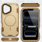 MaxGuard Dual-Layer MagSafe Case with Camera Ring Kickstand for iPhone 17 - Brown