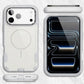 MaxGuard Dual-Layer MagSafe Case with Camera Ring Kickstand for iPhone 17 Pro Max - White