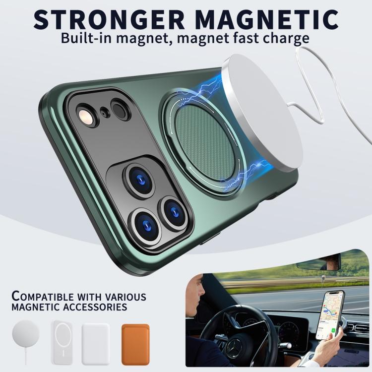 MaxGuard Spin Grip MagSafe Case for Apple iPhone 17 Pro Max - Green