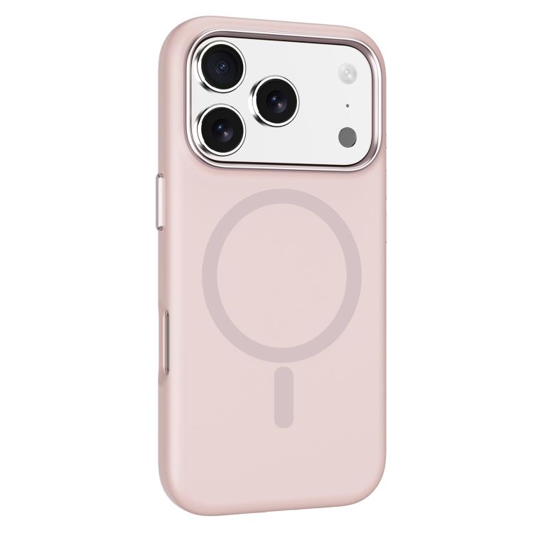 MaxGuard Liquid Silicone MagSafe Case for iPhone 17 Pro - Pink