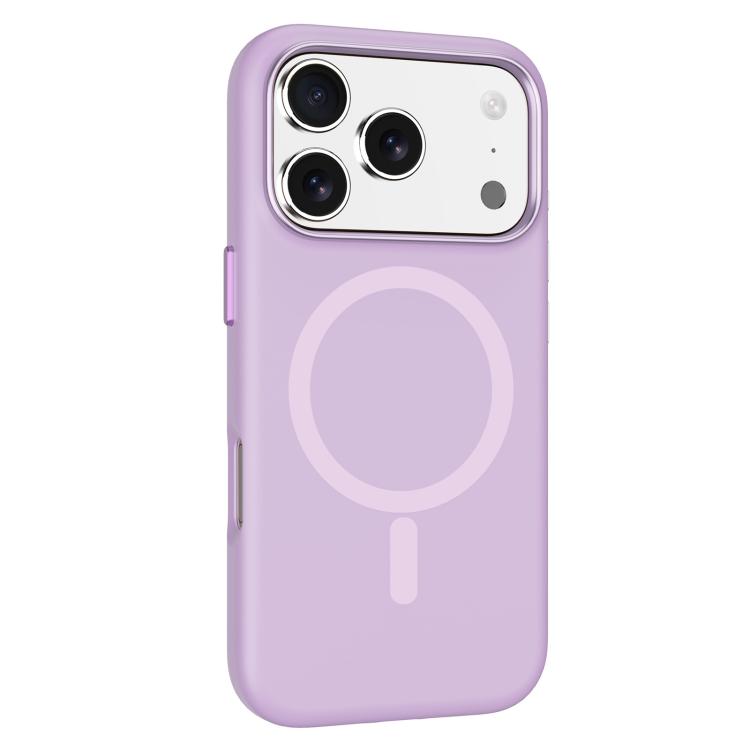 MaxGuard Liquid Silicone MagSafe Case for iPhone 17 Pro - Purple