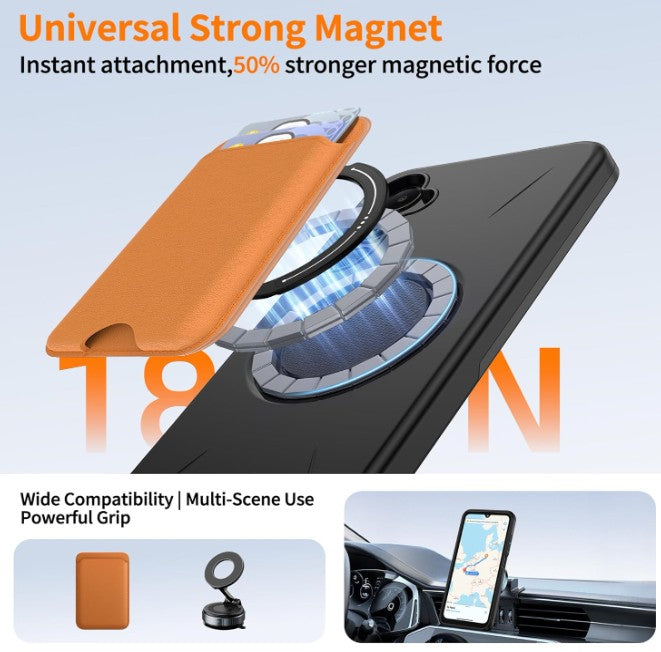 MaxGuard Spin Grip MagSafe Case for Samsung Galaxy S26 Ultra - Black