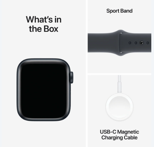 Apple Watch SE 40mm Midnight Aluminium Case with Midnight Sport Band GPS - S/M [MXE73ZPA]