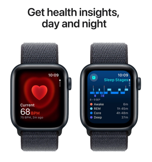 Apple Watch SE GPS 44mm Midnight Case with Ink Sport Loop