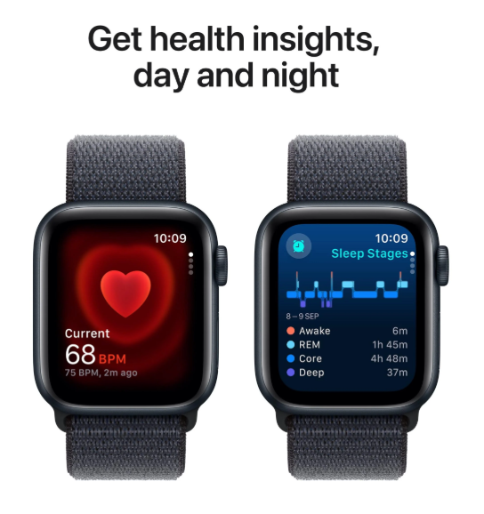 Apple Watch SE 40mm Midnight Aluminium Case with Ink Sport Loop GPS [MXEA3ZPA]