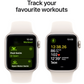 Apple Watch SE 40mm Starlight Aluminium Case with Starlight Sport Band GPS + Cellular - S/M [MXGJ3ZPA]