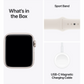 Apple Watch SE 40mm Starlight Aluminium Case with Starlight Sport Band GPS + Cellular - S/M [MXGJ3ZPA]