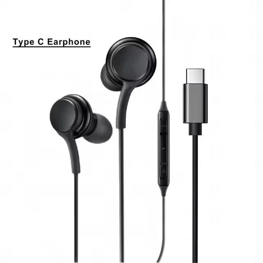 Maxguard Type-C Wired Earphones [MZ03] Distortion-Free Audio (Black)