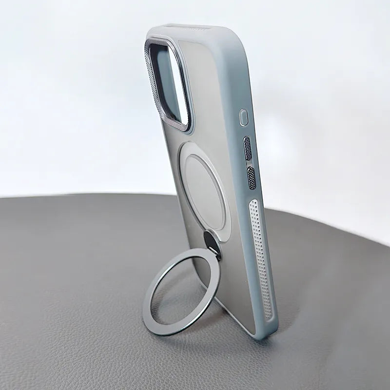 MaxGuard MERGEGRIP Stand Case - iPhone 16 Plus  6.7" - Grey