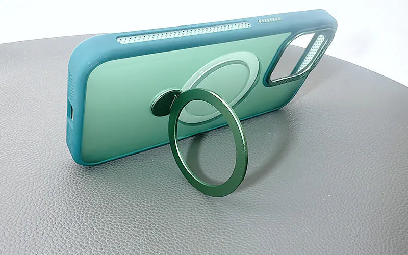 MaxGuard MergeGrip Stand Case for iPhone 16  6.1" - Blue