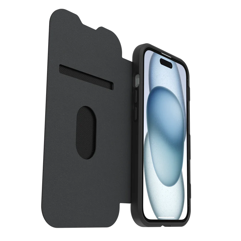 OtterBox REACT FOLIO MagSafe iPhone- 16e / 15 / 14 / 13 -Black Crystal