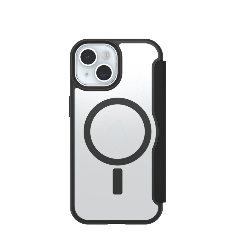 OtterBox REACT FOLIO MagSafe iPhone- 16e / 15 / 14 / 13 -Black Crystal