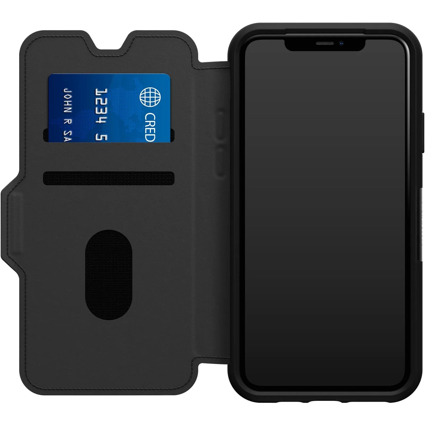 Opened - OtterBox Strada Via Series - iPhone 14 Pro 6.1" (Black) - Clearance