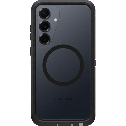 OtterBox Defender XT Clear Magnets Case for Samsung S25 5G - Dark Side (Clear/Black)