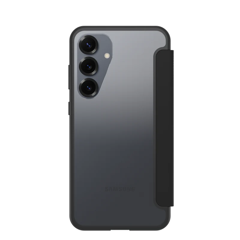 OtterBox React Folio Case - Samsung S25 Plus - Black Crystal