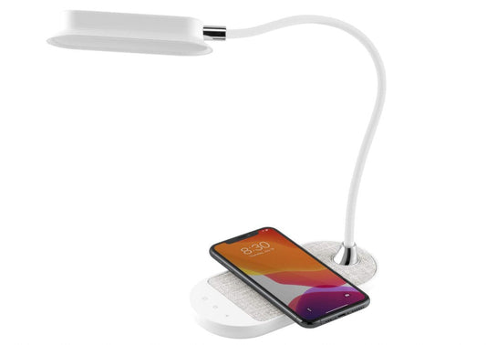 MOMAX Q.LED Flex Mini Lamp with Wireless Charging (White)