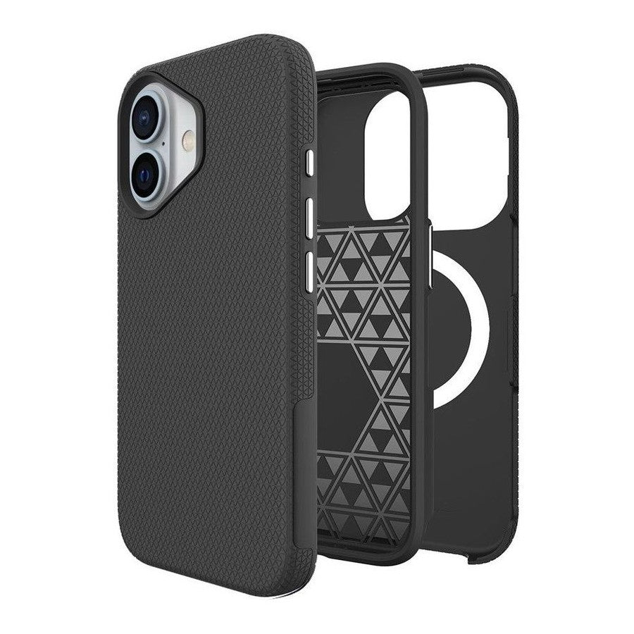 Rhinos Rugged Shockproof Case with Magnetic Ring for iPhone 17  - Black