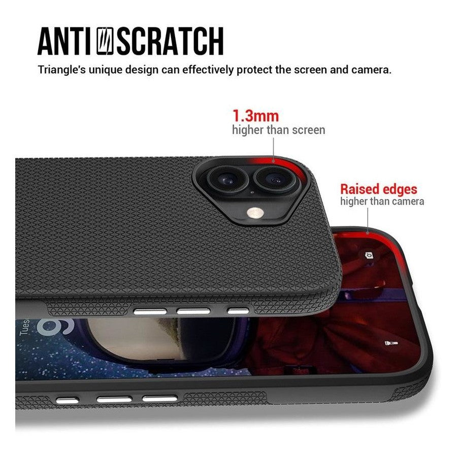 Rhinos Rugged Shockproof Case with Magnetic Ring for iPhone 17  - Black