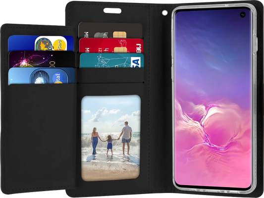 Goospery Rich Diary Book Case - iPhone 14 Pro Max 6.7' - BLACK