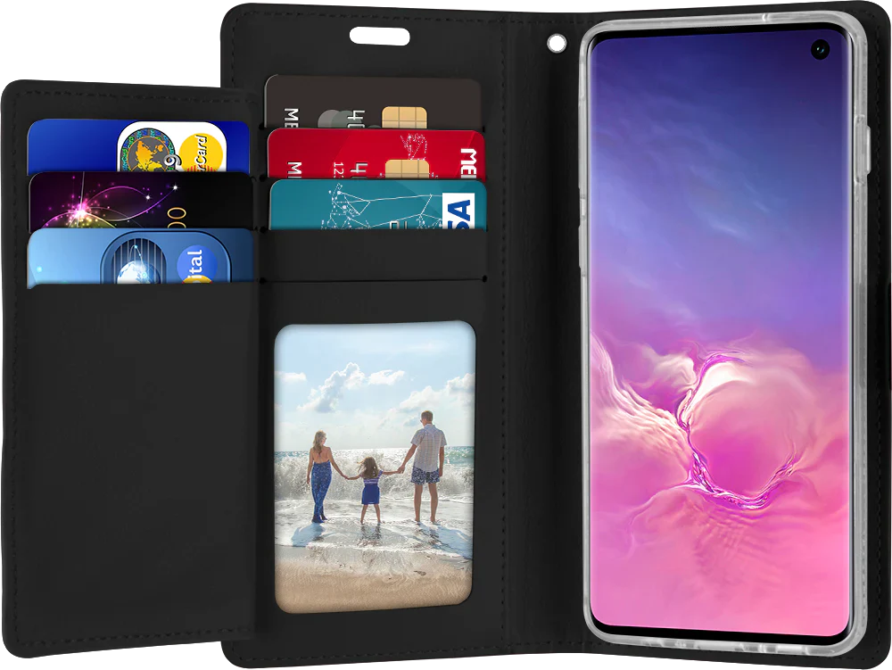 Goospery Rich Diary Book Case - iPhone 12 Pro Max 6.7' - BLACK