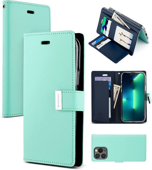 Goospery Rich Diary Book Case - iPhone 13 Mini (5.4') MINT