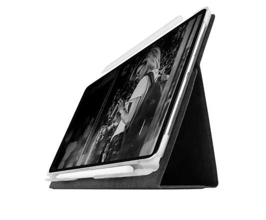 STM Atlas stylish folio case for iPad Pro 12.9" 1st / 2nd Gen  - Black / Grey (Model number(s): A1670, A1671, A1821, A1584, A1652)