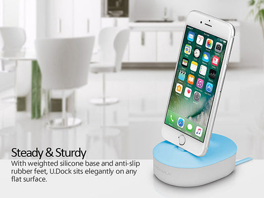 MOMAX U. DOCK FOR C PORT PHONE, WITH USB A TO C CABLE - BLUE