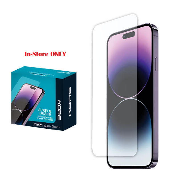Kore Screen Guard Tempered Glass for iPhone 17 Pro (Non-Retail Pack, IN-STORE ONLY)