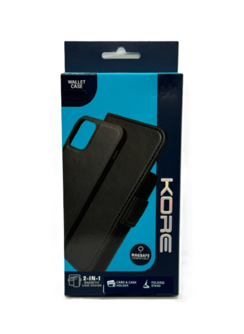 Kore Wallet MagSafe Case - iPhone 16 Pro 6.3" - Black
