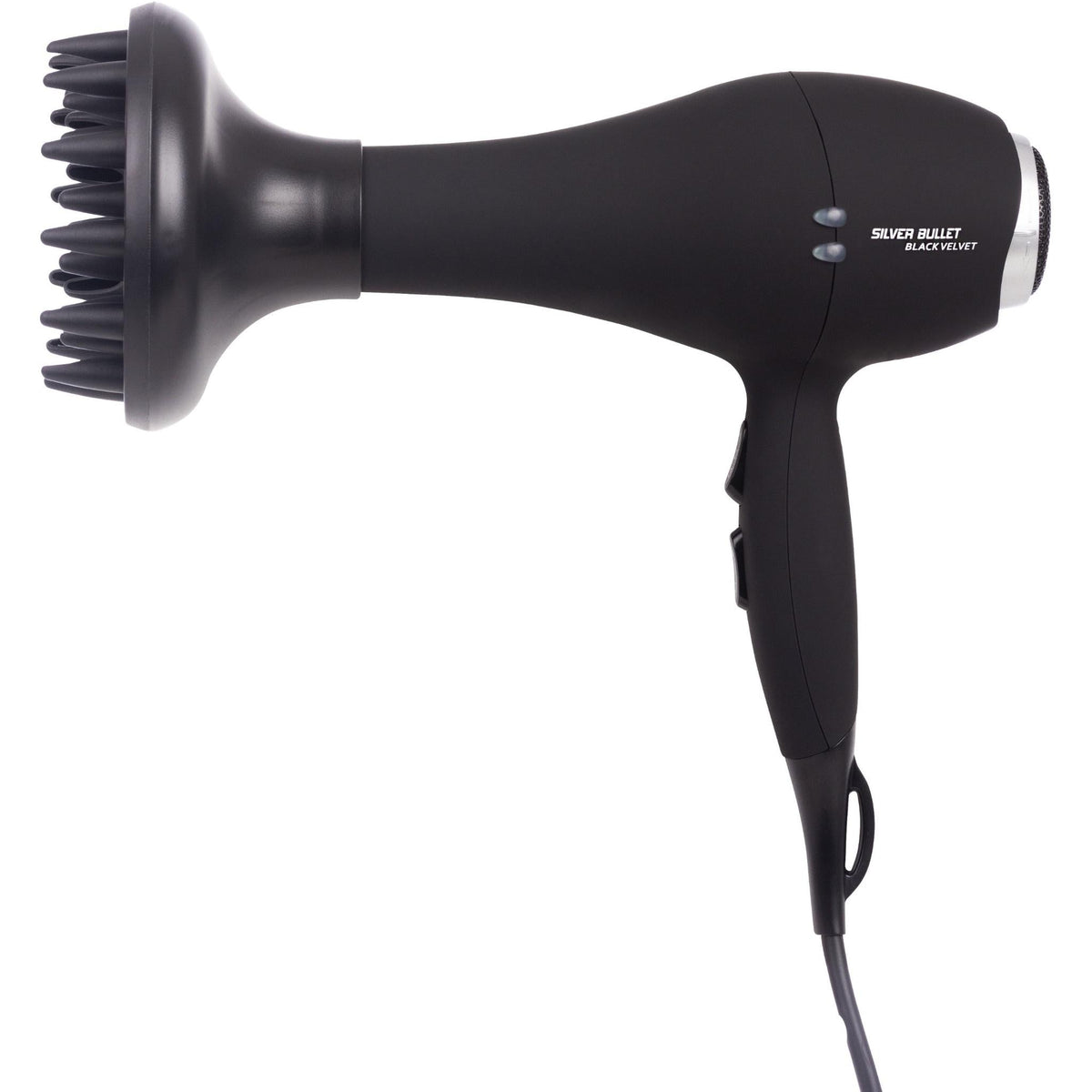 Silver 2000W Bullet Velvet Dryer - Black