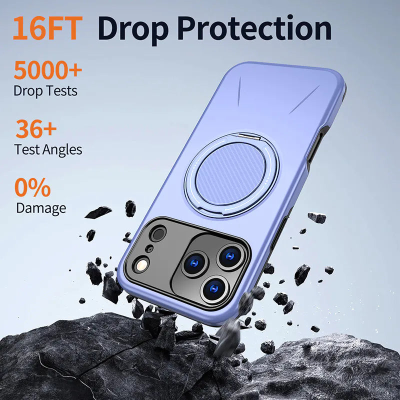 MaxGuard Spin Grip MagSafe Case for Apple iPhone 17 Pro Max - Purple